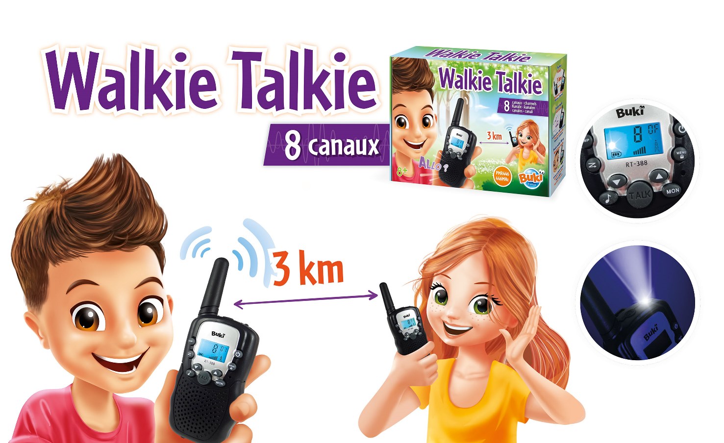Vysílačky BUKI France TW01 Walkie Talkie - bazar